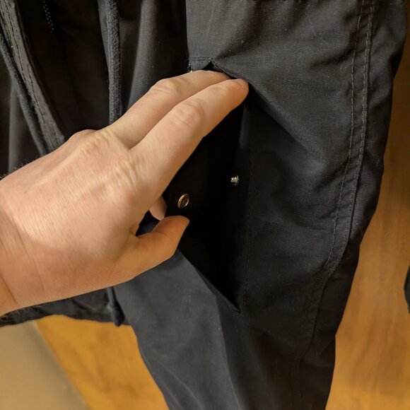 Divided (H&M) Long Warm Winter Coat with Faux Fur Hood, Size 36 - Picture 3 of 15